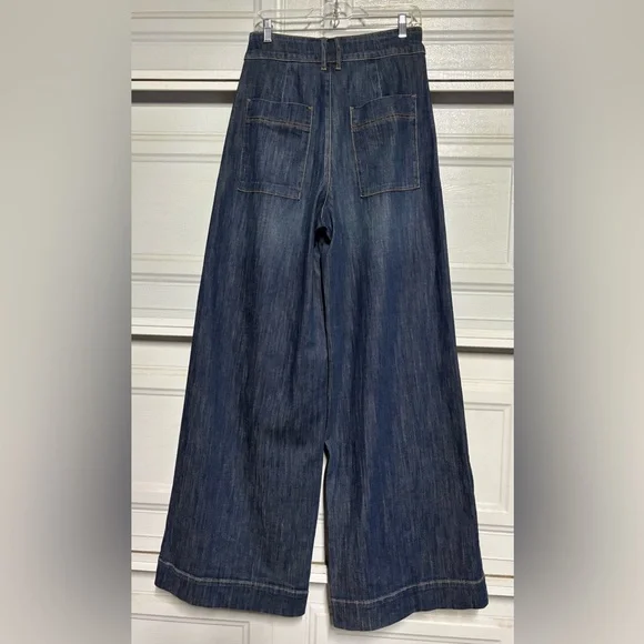 Pilcro antrhopologie Dark Blue Flare Jeans - Picture 2 of 10